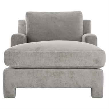 Suede chaise lounge discount chair